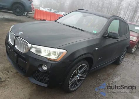 2015 BMW X3 xDrive35I z USA, uszkodzony, nr VIN 5UXWX7C56F0K33166